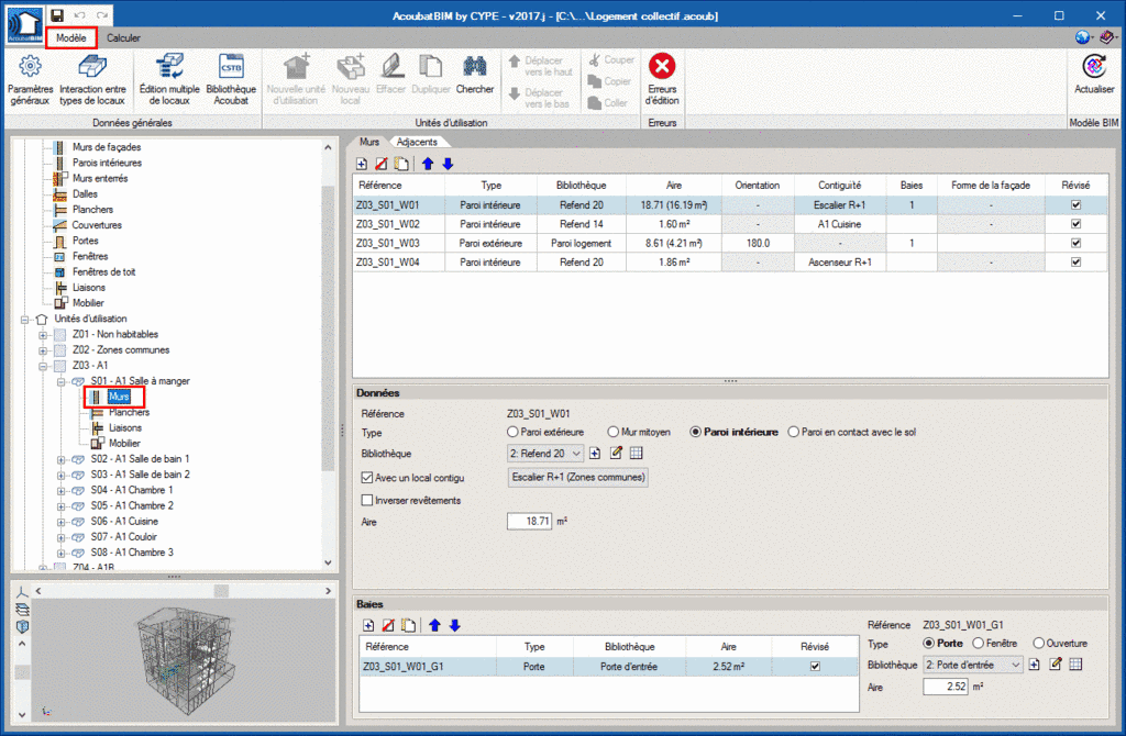 Logiciel De Calcul Acoustique - CSTB - AcoubatBIM